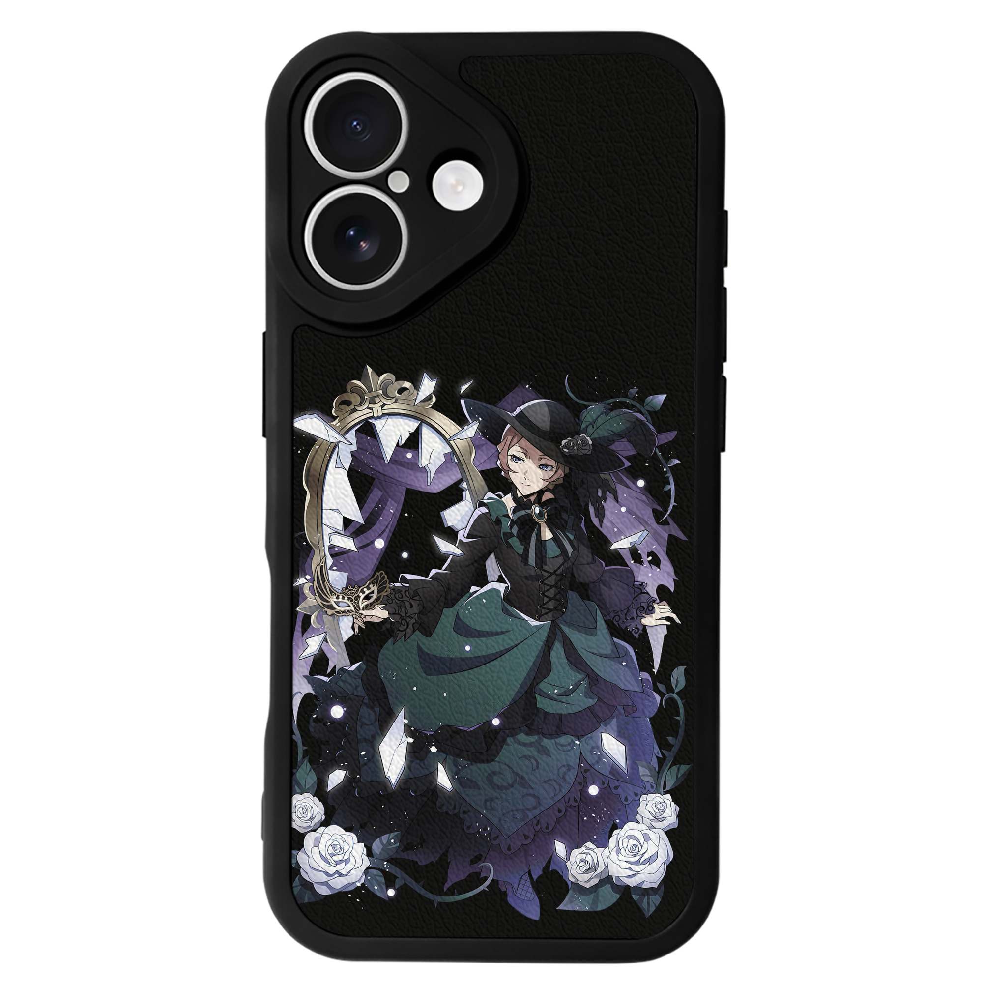 （画像用） 文豪ストレイドッグス Bungo Stray Dogs 【iPhone 16シリーズ対応】シリコンスマホケース（レザー調） 材質：シリコン
